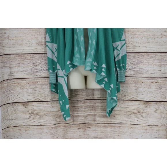 Bajee Collection Becool Womens Aztec Knit Cardigan Duster Sweater Sz Medium - Picture 4 of 6